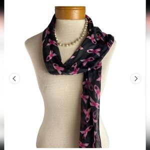 NWT Pink Ribbon Long awareness scarf.
